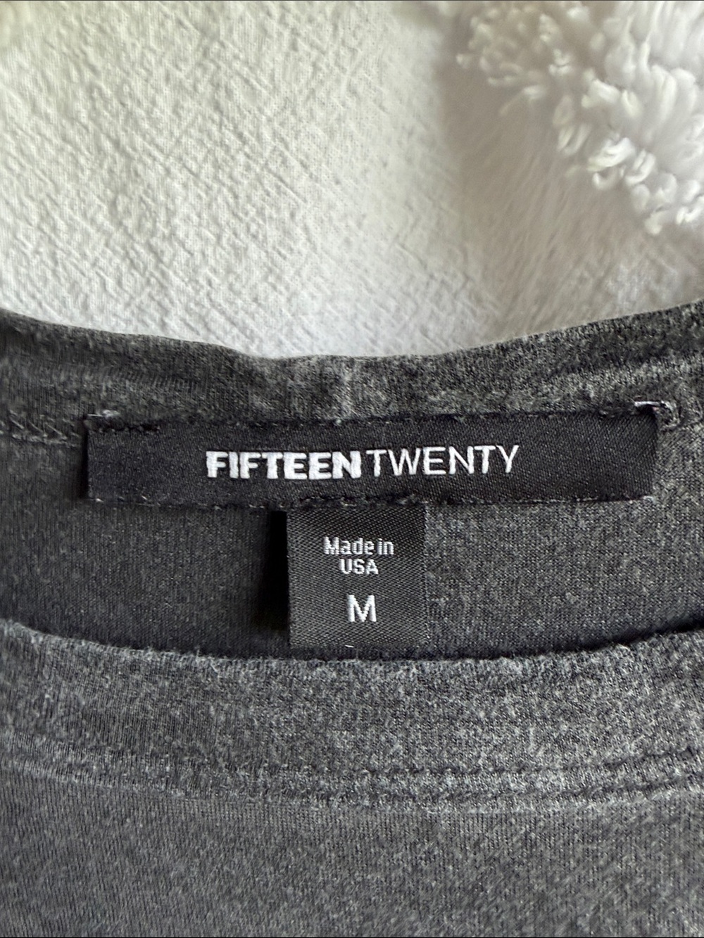 Fifteen Twenty Washed Charcoal Gray Tee - Picture 2 of 4